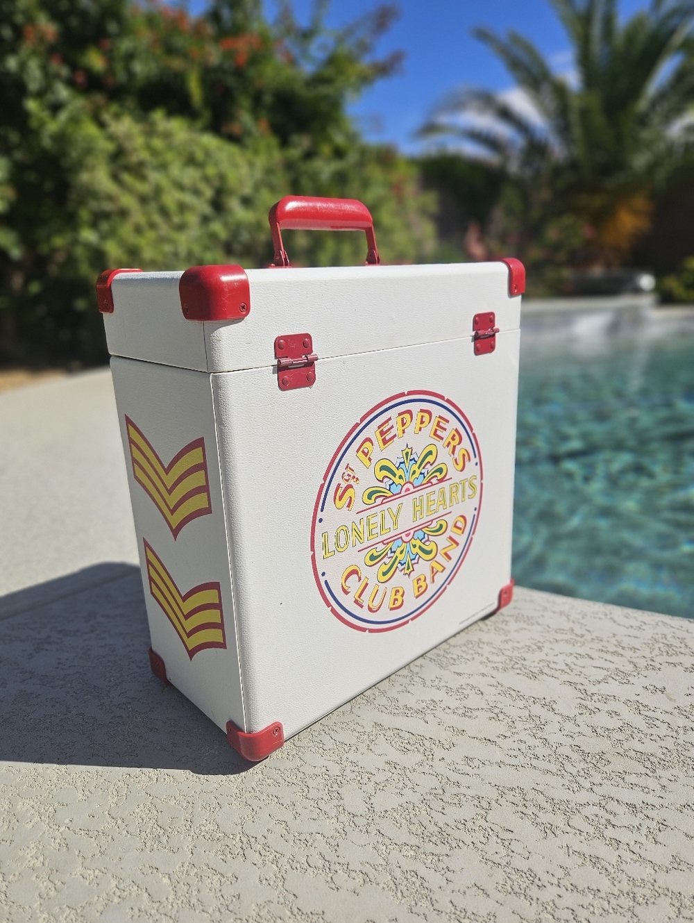 Vintage Record Album Carrying Storage Box - Picture 3 of 8